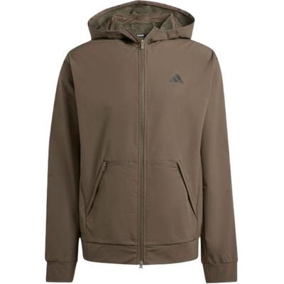 Мужская куртка с капюшоном Cold.Rdy Designed For Training, темно-оливковая, с застежкой-молнией, цвет темно-оливковый IX9059