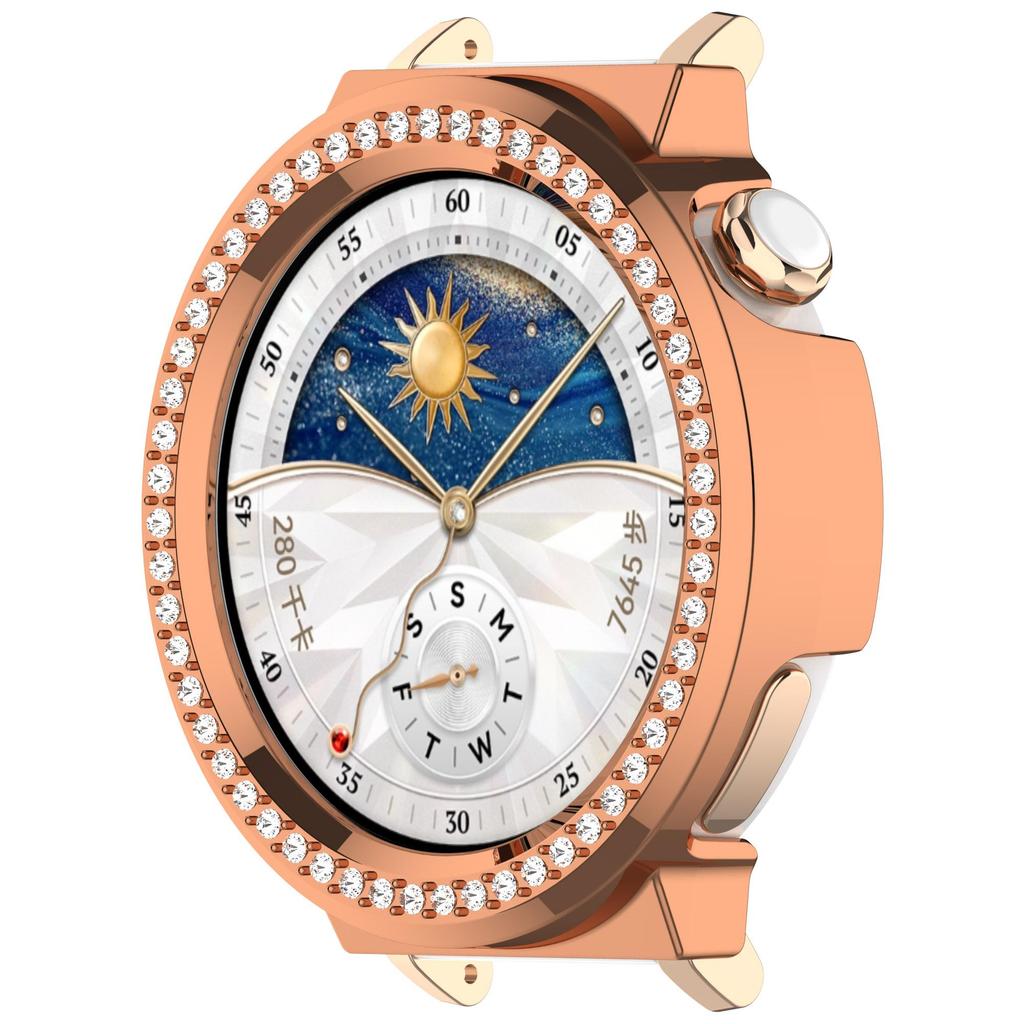 Блестящий полый чехол для ПК для Huawei Watch GT5 4 41 мм Чехол-кожура Умный ремешок Алмазный кристаллический бампер-защита GT5 41 мм