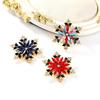 New Alloy Christmas Snowflake Brooch Sweater Dress Corsage