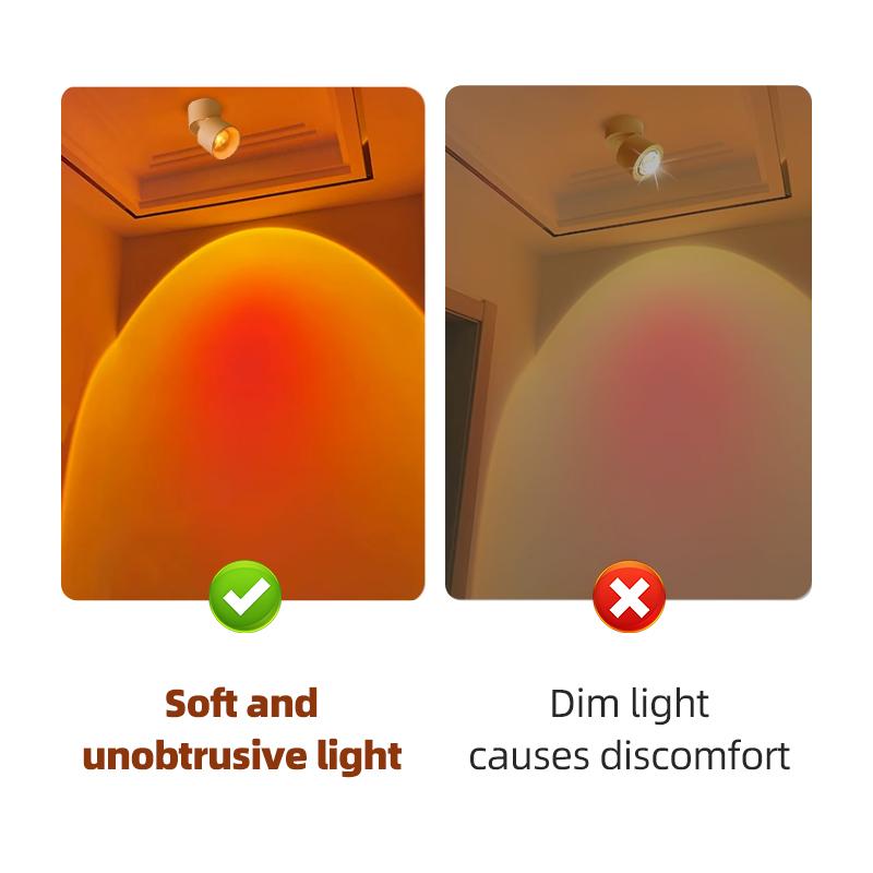 Светодиодный точечный светильник Downlight, AC 110 В-220 В, COB, прожектор Sunset Spot, встраиваемый потолочный светильник для домашнего декора, гостиной, прихожей