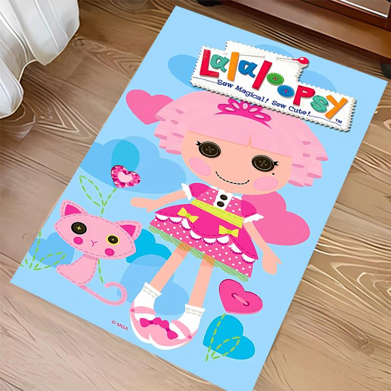 1 шт. Ковер с принтом Lalaloopsy - Мягкий, Моющийся, Нескользящий Коврик для Помещений для Офисных Стульев, Гостиной, Домашнего Офиса, Декоративный Ковер