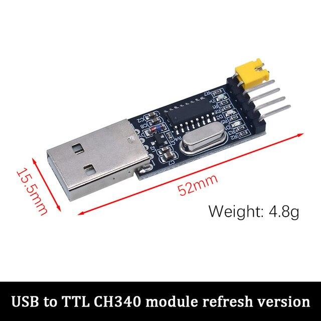 Модуль CH340 с USB на TTL. Обновление CH340G. Загрузите небольшую пластину с проволочной щеткой. Плата микроконтроллера STC. USB на последовательный порт вместо PL2303.