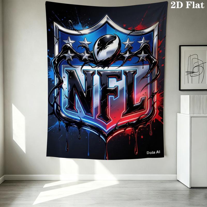 National Football League Wall Tapestry Aesthetic Wall Hanging Printed Fabric Blanket Decorative Tapestries For Bedroom Living Room Home Decor