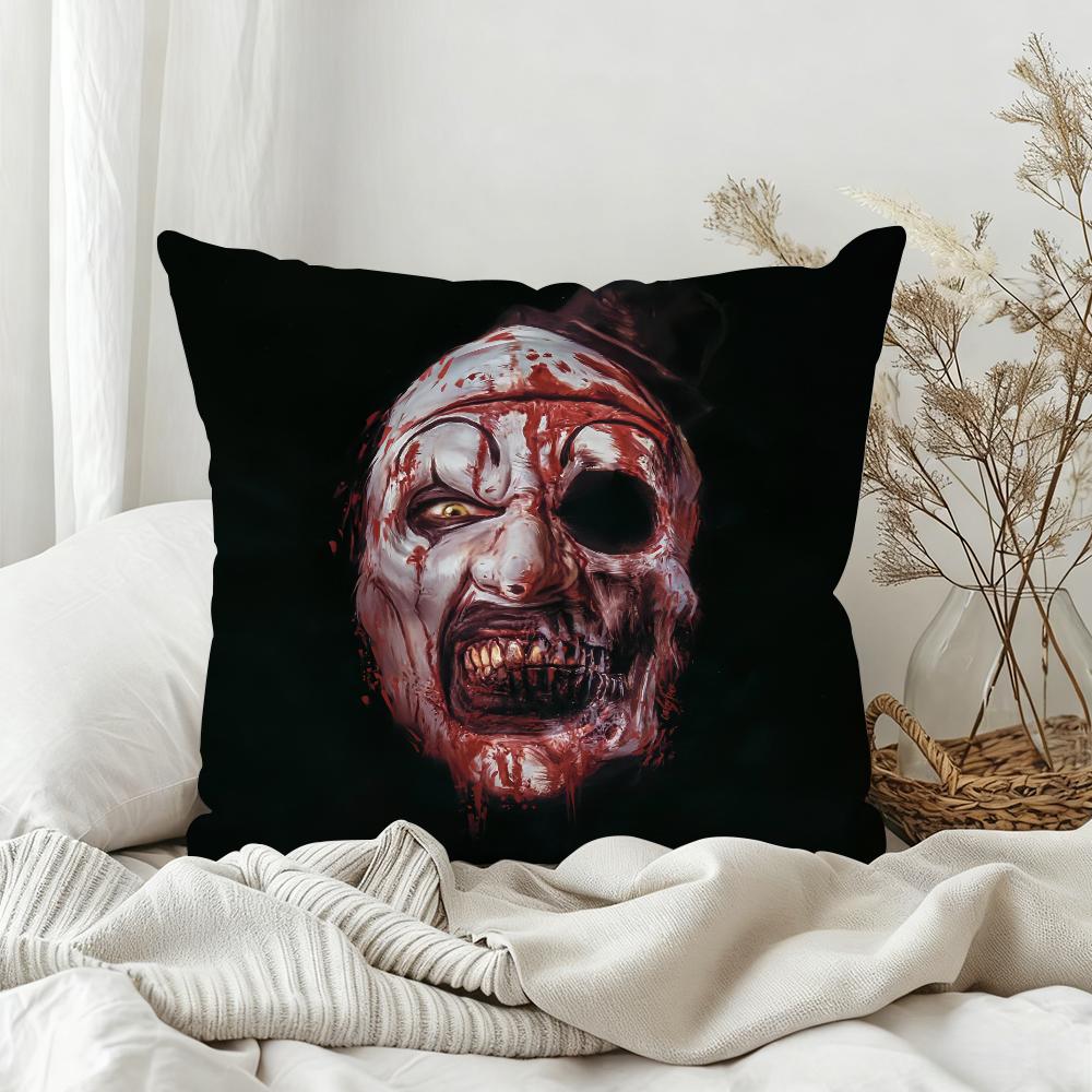Classic Film TTerrifier 4 Pillow Case Bedroom Sofa Living Room Backrest Decoration Square Cushion Nap Time
