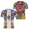 Summer Vintage Japanese Samurai T Shirt Men Casual Short Sleeve Tops O-Neck Oversized Men's Clothing Punk Streetwear 6xl