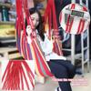 Canvas Hanging Hammock Chair Hanging Rope Swing Bed 200KG Load Bearing