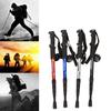 Hiking Walking Trekking Poles Stick Adjustable Canes 4-Sections