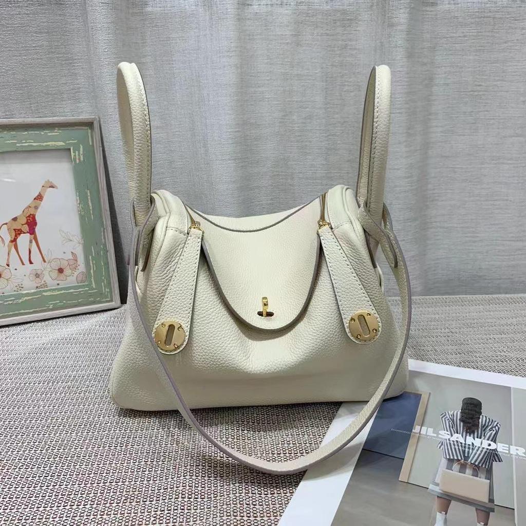 Сумка через плечо из коровьей кожи Togo - большая вместимость, сумка-подушка, ручная, докторская сумка