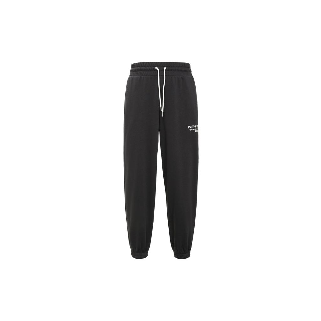 Puma Letter Print Breathable Casual Pants Women Bottoms Black 623476-01