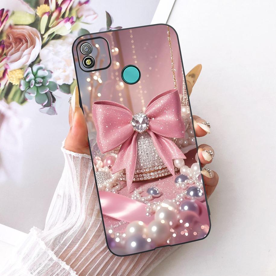 Case For Tecno Pop 4 Cover BC2c BC1s New Fashion Flower Soft Black Silicone Cover For Tecno Pop 4 Lte Pop4 Air Shockproof Bumper