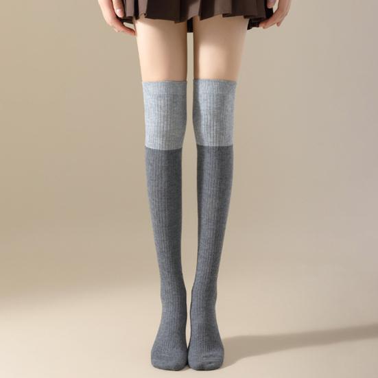 Women Thigh High Socks Over The Knee Wool Knit Warm Socks Thick Thermal Long Boot Stockings Autumn Winter Leg Warmer