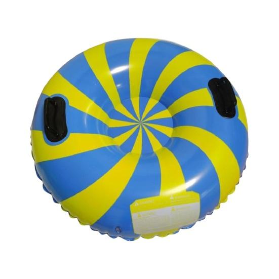 Snow Tube Inflatable Snow Sled for Kids Adults Hard Bottom Sled with Handles