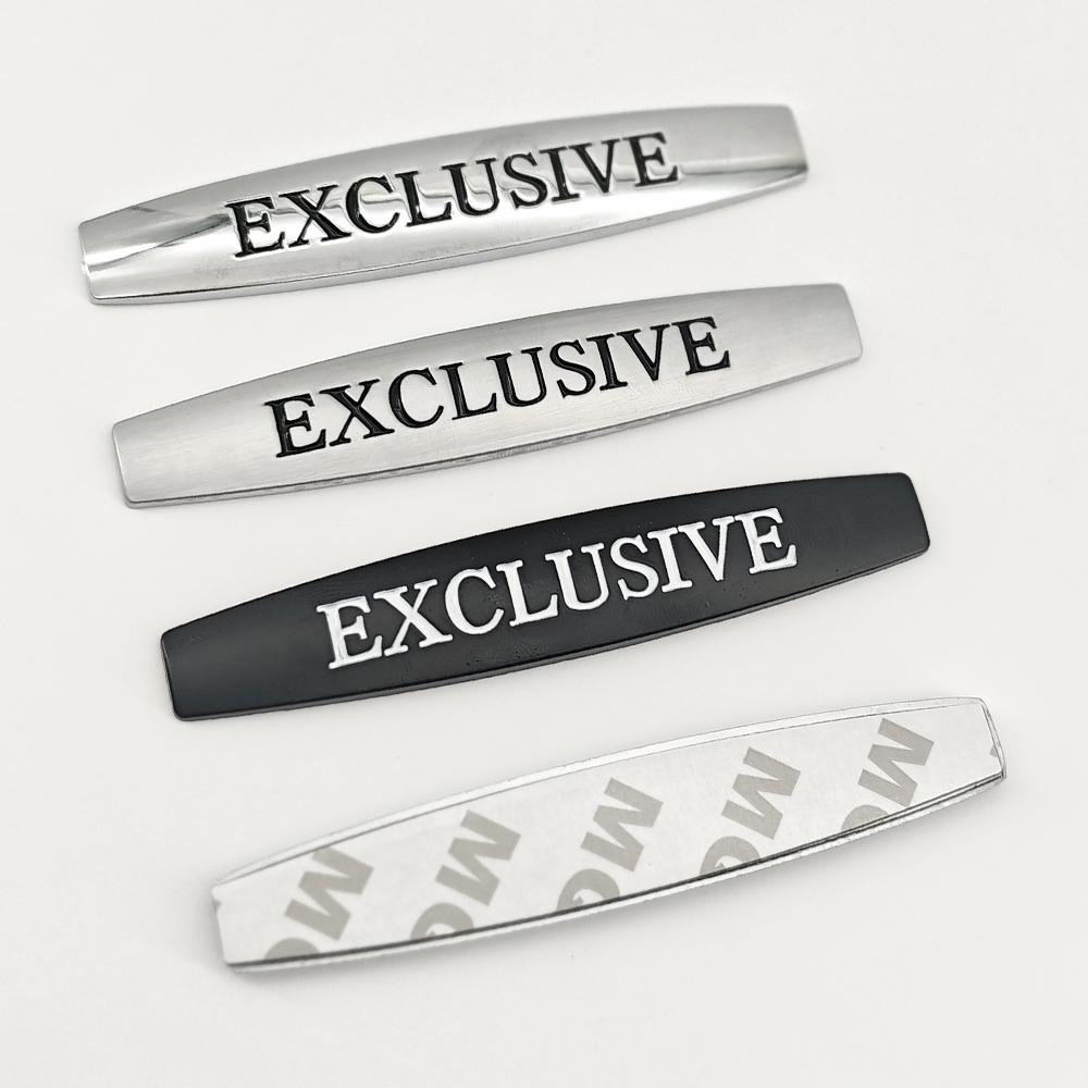 2pcs 3D Metal Logo Avantgarde EXCLUSIVE Sticker Grand Edition Emblem Car Fender Badge For Mercedes Benz AMG Car Accessories