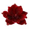 Artificial Poinsettia Flower Picks Velvet Glitter Magnolia Flower with Stem Christmas Tree Ornaments for Xmas New Year Party Wedding Holiday Decor