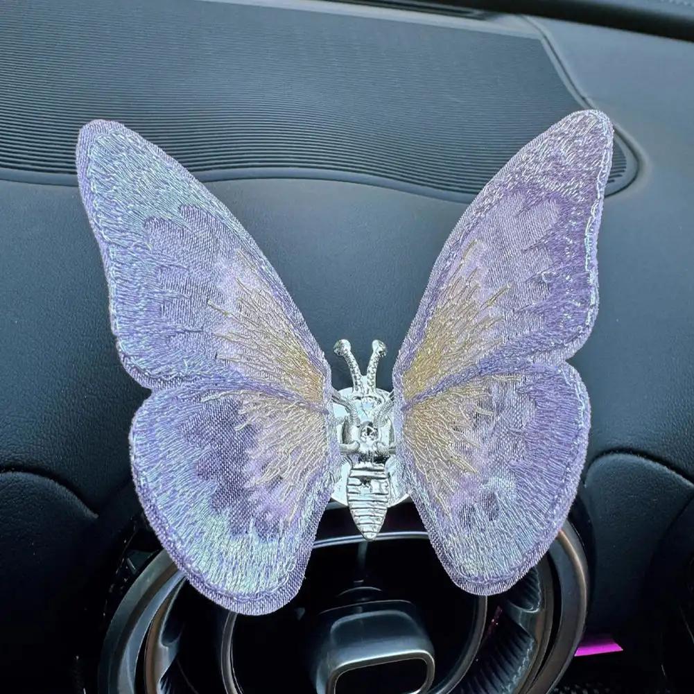 Освежитель воздуха Бабочка Автомобильный парфюм Автомобильный стайлинг Натуральный запах Клипса для розетки кондиционера Ароматизаторы для автомобилей