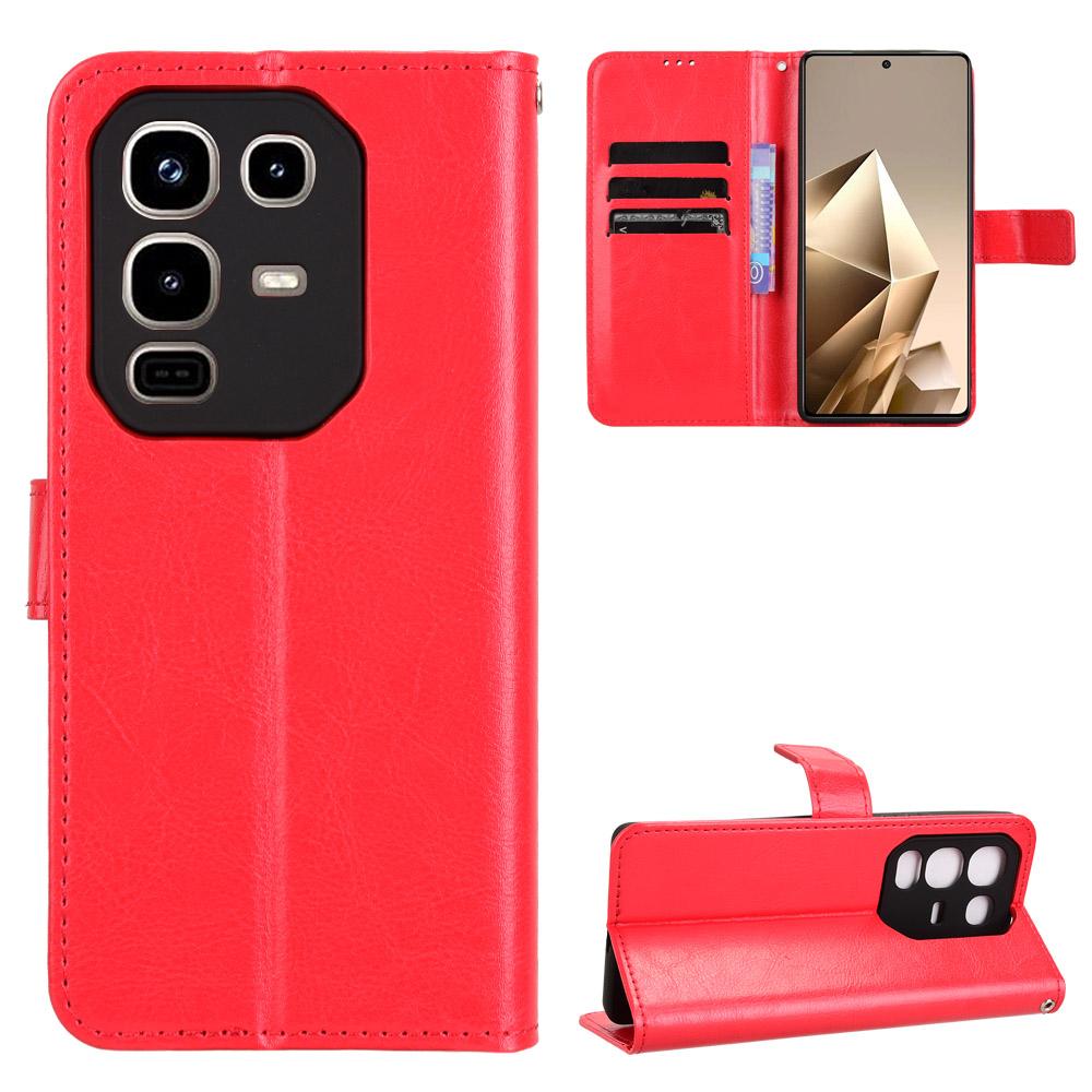 Флип-чехол для Infinix Note 50 Pro 4G из искусственной кожи с полной защитой корпуса [Flip Vintage Leather] Прочный ретро-чехол для телефона