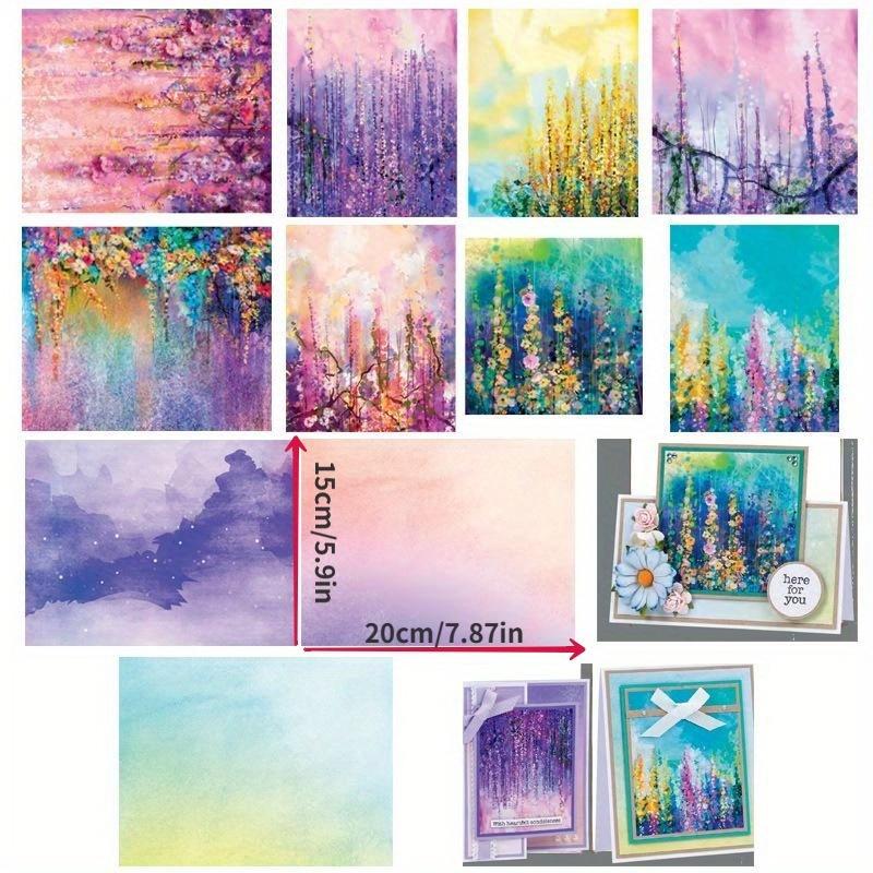 14 Листов Акварельная Бумага для Творчества, Наборы Бумаги, Вырубки, Художественный Фон, Оригами, Скрапбукинг, Изготовление Открыток.