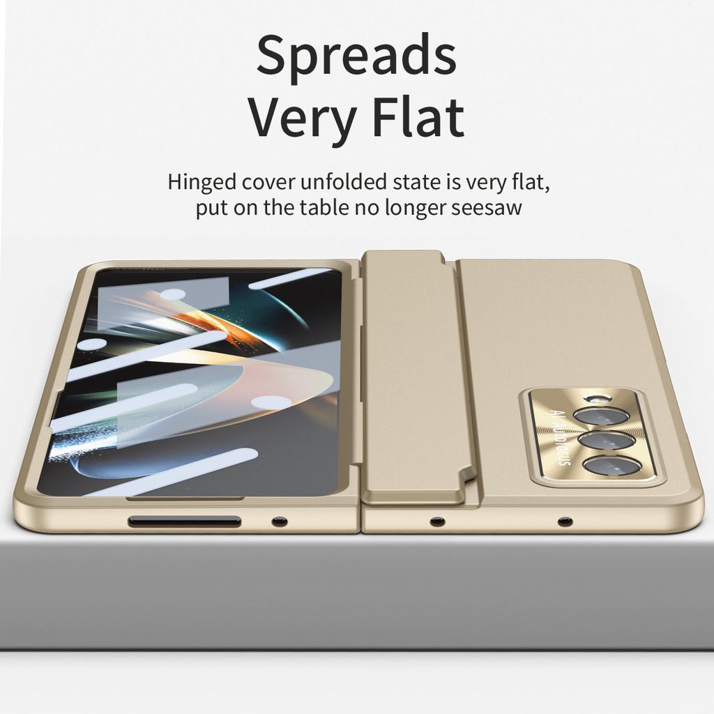 Применимо к чехлу для мобильного телефона Samsung Z fold1, плоская петля, металлическая крышка для объектива, встроенная пленка, защитный чехол fold1 от падения