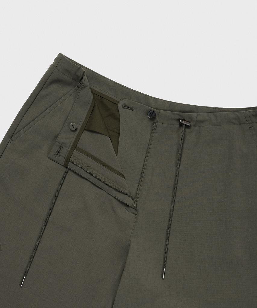 MUSINSA STANDARD WOMAN Women'S Linen-Like Parachute Pants [Khaki Gray]