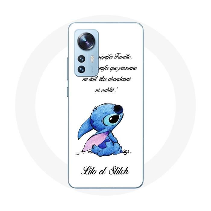 Coque pour Xiaomi Mi 12 / 12X Lilo et Stitch Ohana Citation Blanc