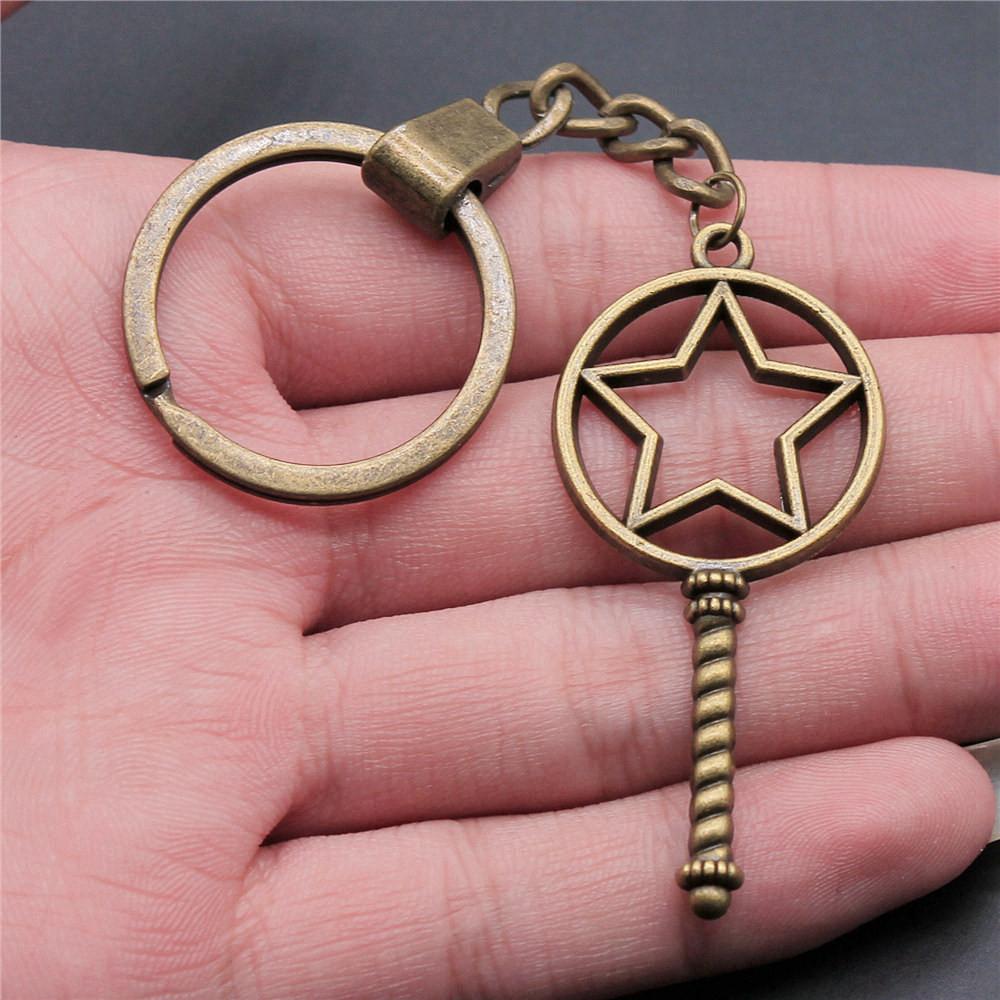 Солнце Луна Пентаграмма Брелки Женские Ювелирные Изделия Бизнес Креативный Сувенир