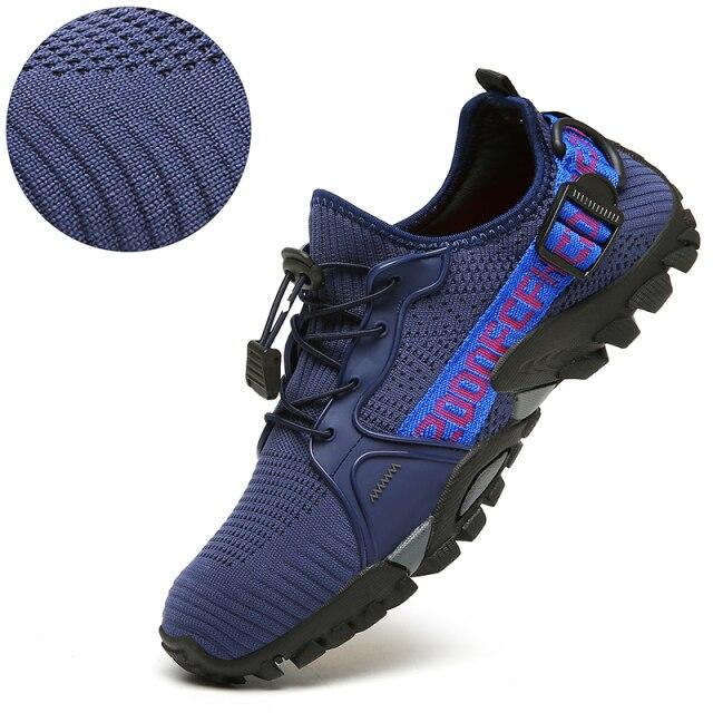 Tehezao Мужская уличная обувь для прогулок, быстросохнущие нескользящие кроссовки для рыбалки, дышащая удобная мужская обувь для треккинга