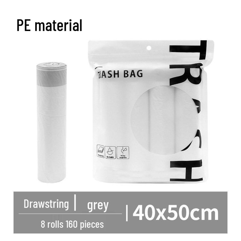 Thickened Kitchen Drawstring Trash Bags - Household Disposable and Handle-Style