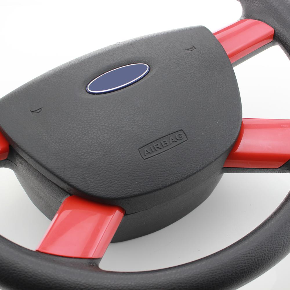 Накладка на панель рулевого колеса салона автомобиля, наклейка-трим для Ford Focus 2 MK2 2005 - 2011, наклейки для стайлинга автомобиля, 4 шт./компл., аксессуары