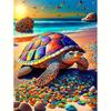 5d Diamond Painting Animal Sea Turtle Full Round House Handmade Embroidery Cross Stitch Rhinestone For Home Decors 30x40cm/12x16inch