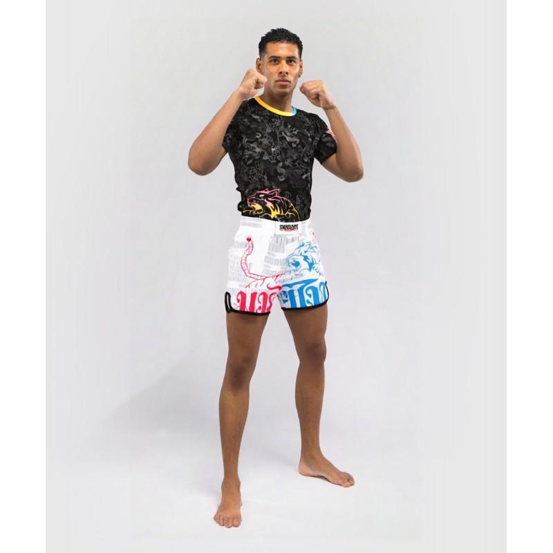 MMA Boxing Training Set Men Women Kids Short Sleeve Top Shorts Combat Sport Gym Wear