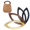 Solid Wood Bag Handle Replacement DIY Tote Wood Bag Solid Handle Bag Classic Strap For Sewing Crochet Bag Wallet Accessories