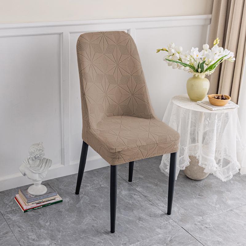 "Современный декоративный эластичный чехол для стула: Устойчивый к царапинам, утолщенный, легкий роскошный дизайн для небольших дуговых стульев.