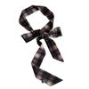 Leopard Print Long Silk Scarf Retro Neck Protector Scarf Small Wrist Millennial Fashion Streamer Belt Belt Tied Hair Band