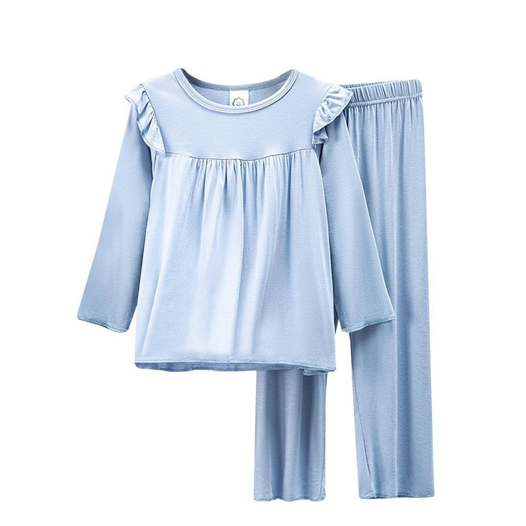 Пижамы для девочек с длинными рукавами Домашняя одежда Стиль «родитель-ребенок» Одежда с кондиционером
