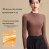 Women's Autumn & Winter Seamless Slim Fit Base Layer: Medium High Neck Warm Top
