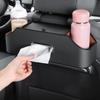 Car Seat Back Organizer With Cup Holder,Tissue Box, And Cell Phone Holders Car Headrest Rear Seat Multifunctional Storage Box