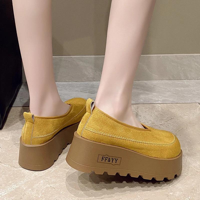 Мода 2025 Платформа Плоские Сандалии Женские Кроссовки Обувь Повседневные Лоферы Тренд Дизайнер Новые Весенние Замшевые Комфортные Для Ходьбы Zapatos Mujer