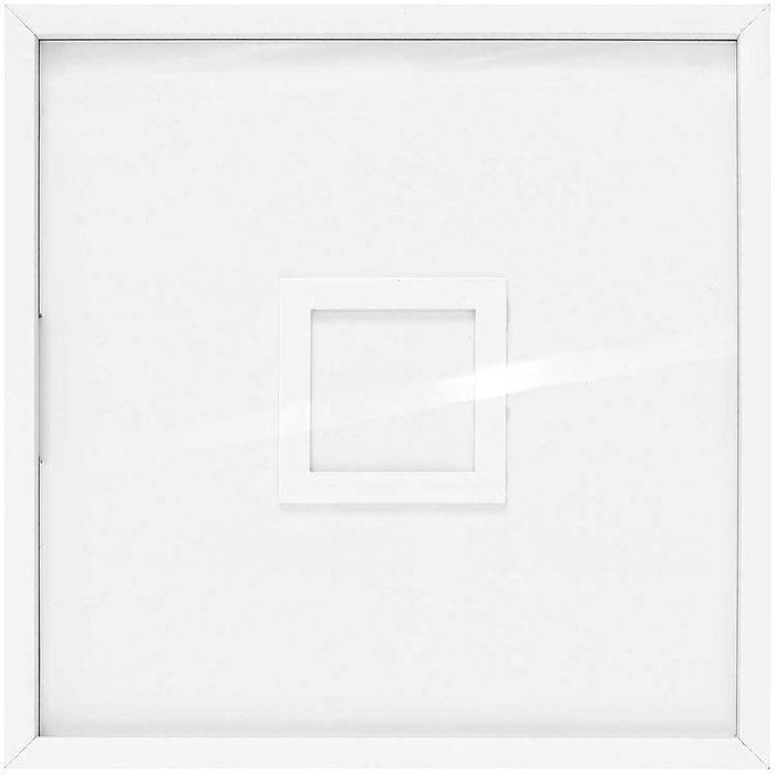 Guestbook with Square White Wooden Frame - 30 X 30 Cm