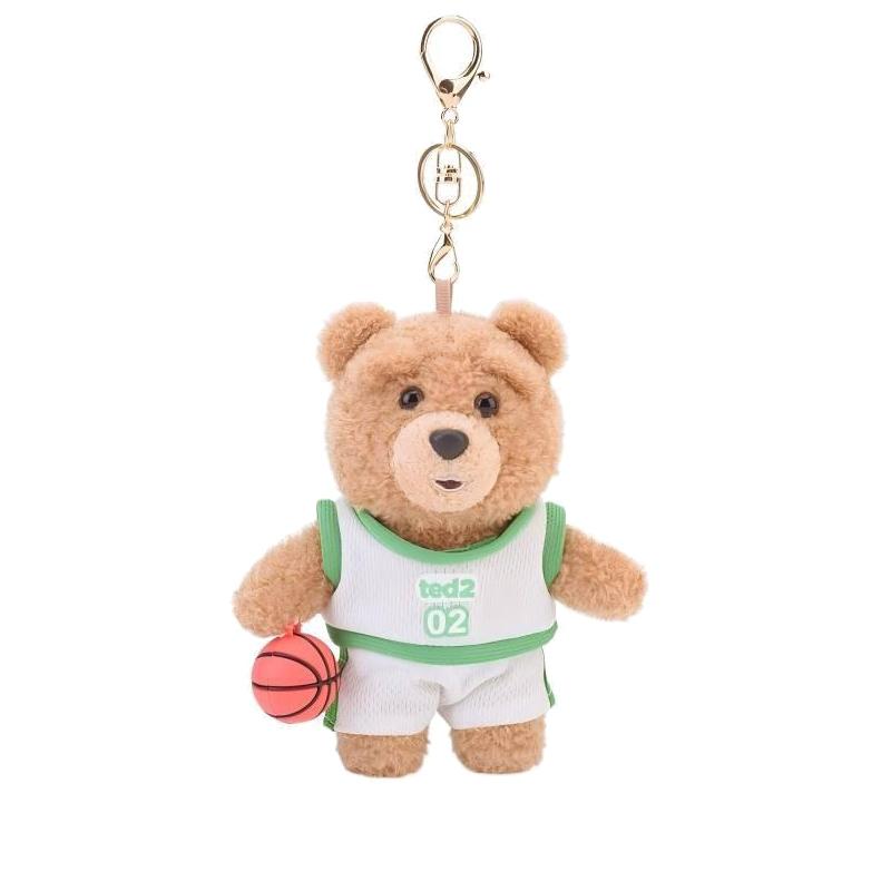 Плюшевый брелок Ted 2 Кавайный плюшевый мишка Аниме Хобби Мягкая игрушка Брелок Подвеска для сумки Куклы Рождественские Подарки на день рождения