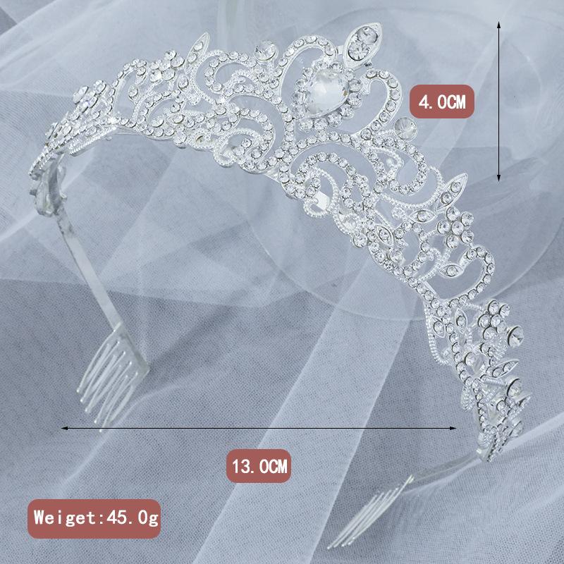 Кристалл Бриллиантовый Свадебный Диск Невесты Корона Для Волос, Головной Убор На День Рождения, Аксессуары Для Волос, Выпускной Корона Автомобильное Шоу Выступление Головной Убор