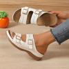 Summer Fashion Women Wedge Slippers Premium Orthopedic Open Toe Shoes for Women Anti-slip Platform Retro Slippers Female
