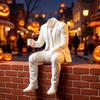 Minimalist Tuxedo Man Sculpture Home Decoration Desktop Ornaments Sitting Man Figurine  Home Decor