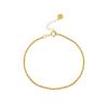Pure 18k Real Gold Bracelets Women Trendy Au750 Adjustable Heart Pendant Jewelry Solid Gold Bracelet for Women