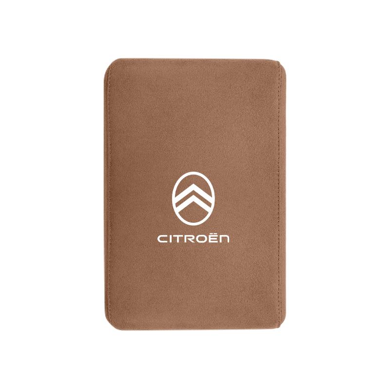 WSAU4 Car Armrest Box Heighten Pad Suede Arm Rest Cushion For Citroen C4 C3 C5 C5X e-C4 X e-C3 C-Elysee Berlingo C1 C6 C2 C-Crosser