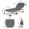 Многофункциональное складное кресло-реклайнер: Односпальная кровать для дома, офиса или кемпинга