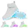Fashion Size 25-47 USB Charging Glowing Sneakers Children Adult High Top Boots Led Casual Luminous Light Shoes for Boys Girls Men Women