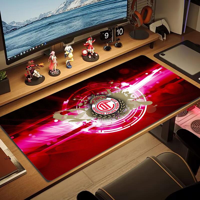 Deportivo Toluca FC Color Mouse Pad Large Gaming Table Cushion Non-slip Laptop Tablet Big Mousepad XXL Mat Mini PC Playmat With Lock edge