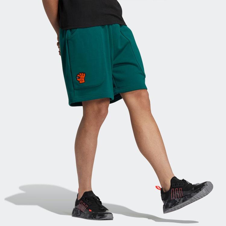 adidas Мужские повседневные шорты Originals Micro Mark Лесной зеленый HR6448