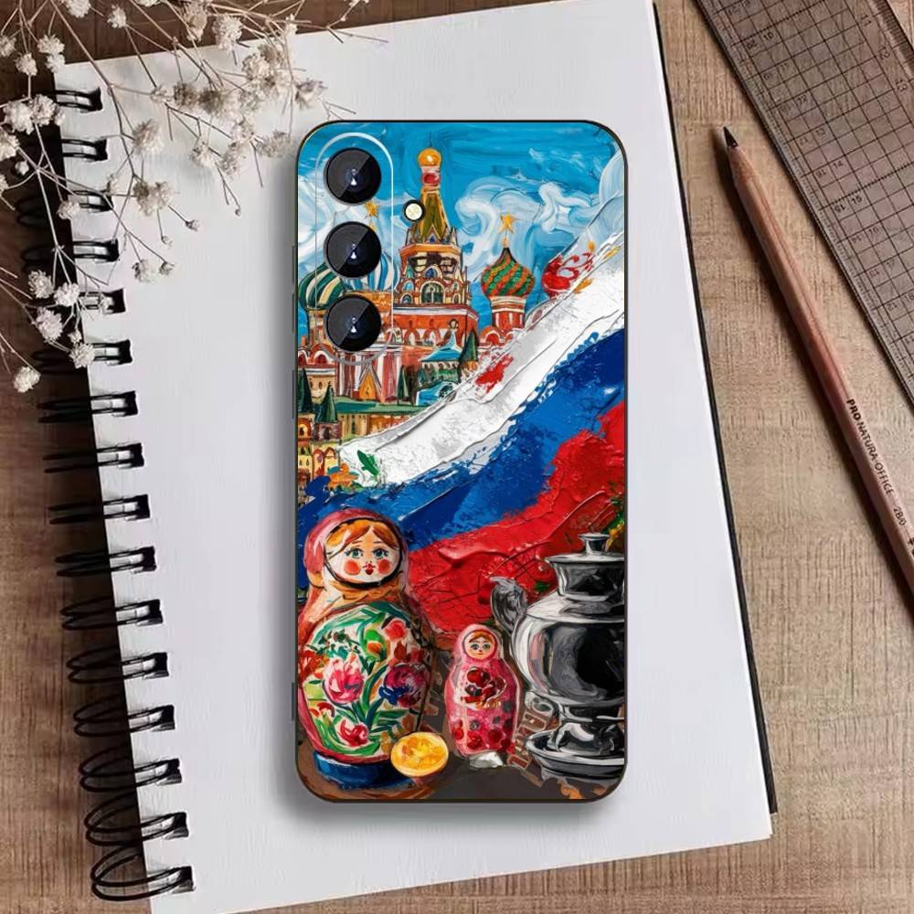 T-Russian Dolls Matryoshka Phone Case For Samsung Galaxy A73,A72,A71,A70,A52,A51 Others Soft Black Cover