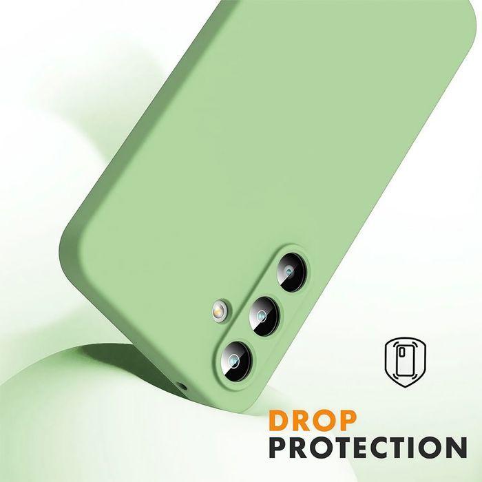 Case for Samsung Galaxy S25, Soft Flexible Silicone Green - BOOLING®